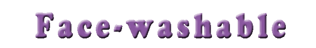 Face-washable